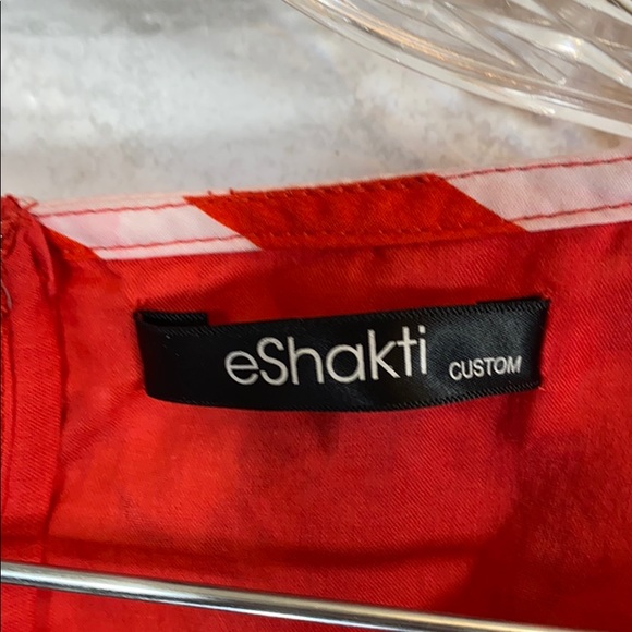 Eshakti polka dot floral print dress size - Picture 4 of 16